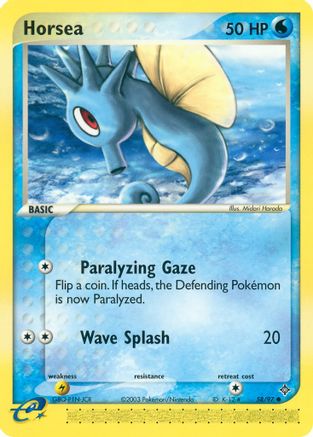 Horsea - 58/97 58/97 - Dragon Reverse Holofoil - Poke-Collect