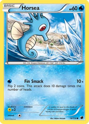 Horsea 18/116 - Plasma Freeze - Poke-Collect