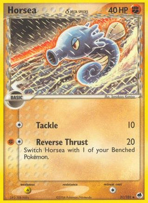 Horsea - 031/101 (Delta Species) 31/101 - Dragon Frontiers - Poke-Collect