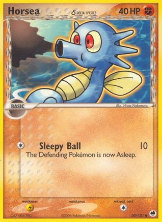 Horsea - 050/101 (Delta Species) 50/101 - Dragon Frontiers - Poke-Collect