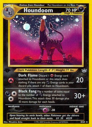 Houndoom 8/64 - Neo Revelation 1st Edition Holofoil - Poke-Collect