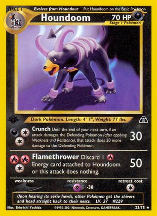Houndoom (23) 23/75 - Neo Discovery 1st Edition - Poke-Collect