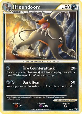 Houndoom 5/90 - Undaunted Reverse Holofoil - Poke-Collect