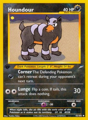 Houndour 43/105 - Neo Destiny Unlimited - Poke-Collect