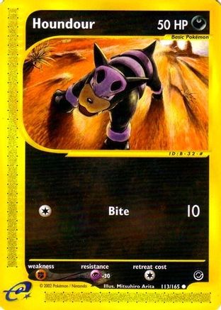 Houndour 113/165 - Expedition Reverse Holofoil - Poke-Collect