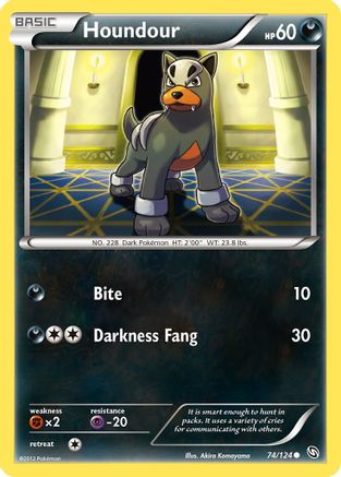 Houndour 74/124 - Dragons Exalted Reverse Holofoil - Poke-Collect