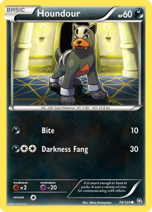 Houndour 74/124 - Dragons Exalted Reverse Holofoil - Poke-Collect