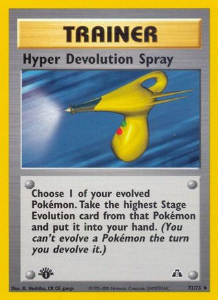 Hyper Devolution Spray 73/75 - Neo Discovery 1st Edition - Poke-Collect