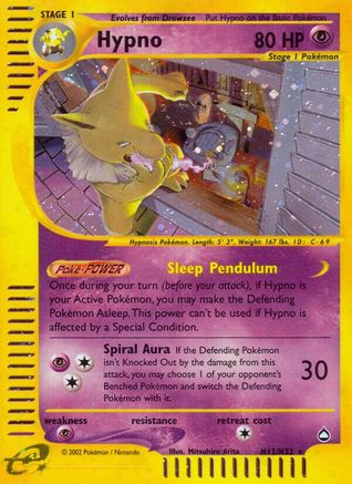 Hypno (H12) H12/147 - Aquapolis Holofoil - Poke-Collect