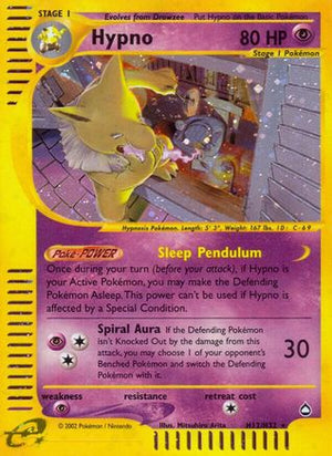 Hypno (H12) H12/147 - Aquapolis Holofoil - Poke-Collect