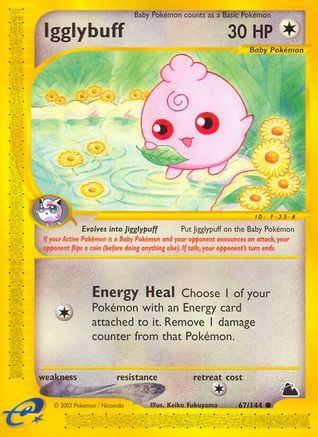 Igglybuff 67/144 - Skyridge Reverse Holofoil - Poke-Collect