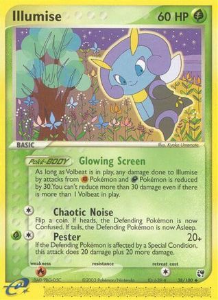 Illumise 38/100 - Sandstorm Reverse Holofoil - Poke-Collect