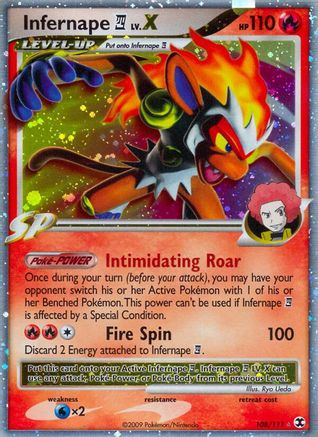 Infernape E4 Lv.X 108/111 - Rising Rivals Holofoil - Poke-Collect