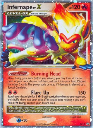 Infernape LV.X - DP10 DP10/56 - Diamond and Pearl Promos Holofoil - Poke-Collect