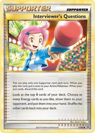 Interviewer's Questions 77/95 - Unleashed Reverse Holofoil - Poke-Collect