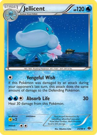 Jellicent 35/99 - Next Destinies Reverse Holofoil - Poke-Collect