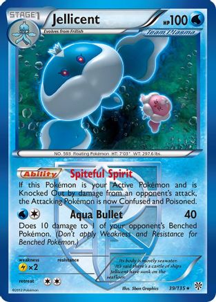 Jellicent (Team Plasma) 39/135 - Plasma Storm - Poke-Collect