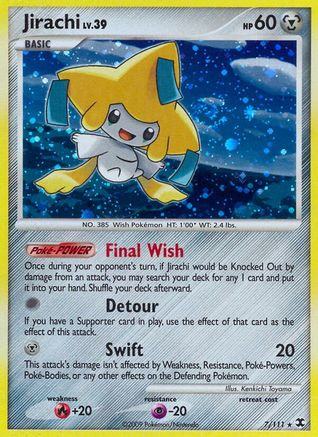 Jirachi 7/111 - Rising Rivals Reverse Holofoil - Poke-Collect