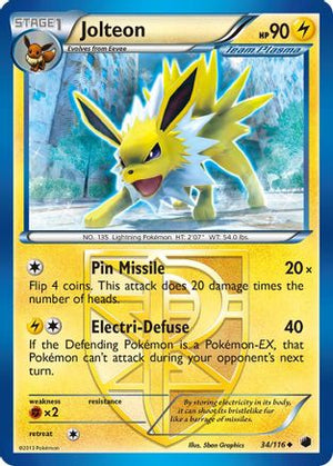 Jolteon (Team Plasma) 34/116 - Plasma Freeze Reverse Holofoil - Poke-Collect