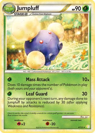 Jumpluff 6/123 - HeartGold SoulSilver Holofoil - Poke-Collect