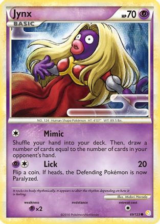 Jynx 69/123 - HeartGold SoulSilver - Poke-Collect