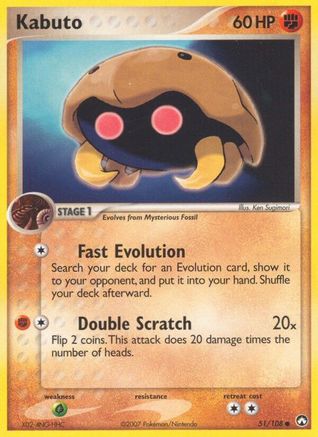 Kabuto 51/108 - Power Keepers Reverse Holofoil - Poke-Collect