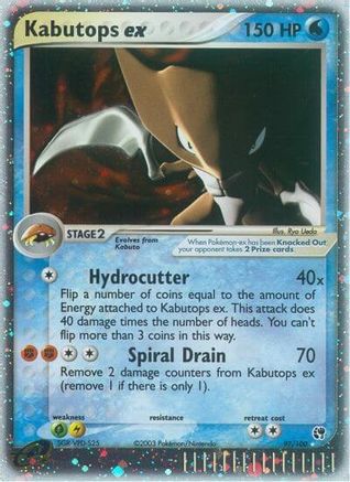 Kabutops ex 97/100 - Sandstorm Holofoil - Poke-Collect