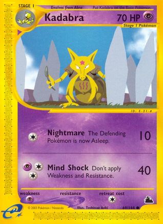 Kadabra 69/144 - Skyridge Reverse Holofoil - Poke-Collect