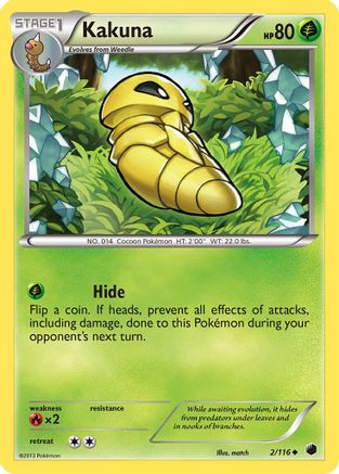 Kakuna 2/116 - Plasma Freeze Reverse Holofoil - Poke-Collect