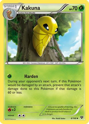 Kakuna 4/146 - XY Base Set Reverse Holofoil - Poke-Collect