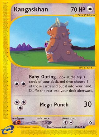 Kangaskhan 88/147 - Aquapolis Reverse Holofoil - Poke-Collect