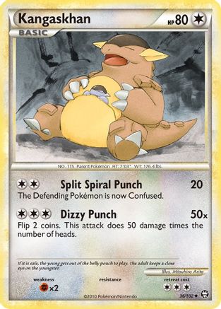 Kangaskhan 36/102 - Triumphant Reverse Holofoil - Poke-Collect