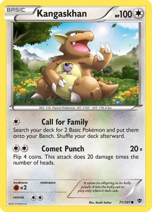 Kangaskhan 71/101 - Plasma Blast - Poke-Collect