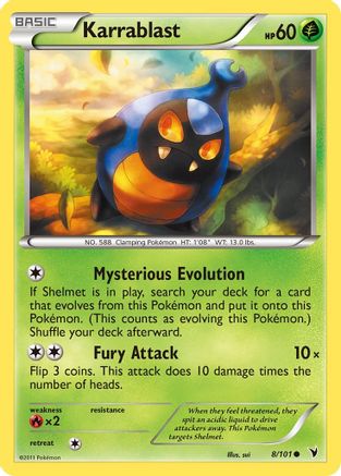 Karrablast 8/101 - Noble Victories - Poke-Collect