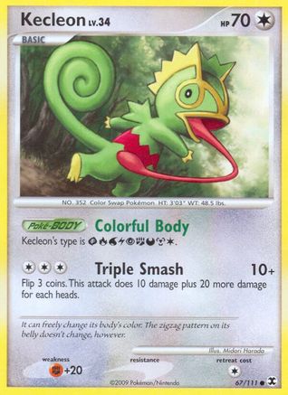 Kecleon 67/111 - Rising Rivals Reverse Holofoil - Poke-Collect