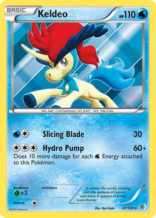 Keldeo (47) 47/149 - Boundaries Crossed Holofoil - Poke-Collect