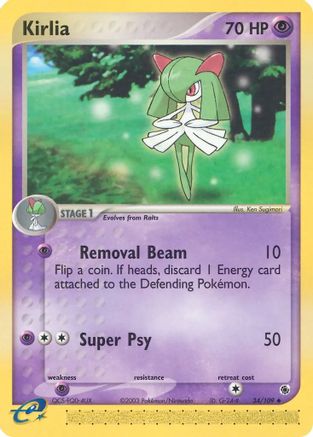 Kirlia - 34/109 34/109 - Ruby and Sapphire Reverse Holofoil - Poke-Collect