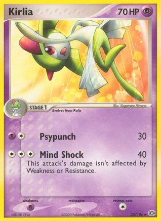 Kirlia 33/106 - Emerald Reverse Holofoil - Poke-Collect