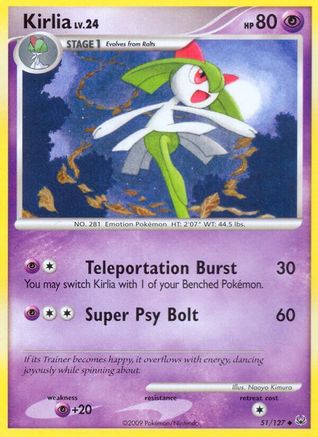 Kirlia 51/127 - Platinum Reverse Holofoil - Poke-Collect