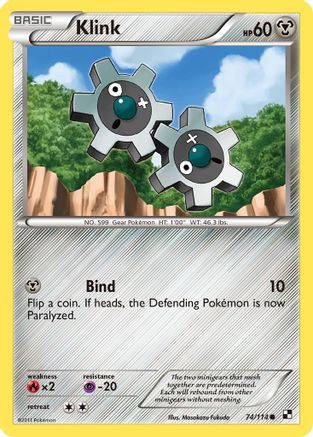 Klink 74/114 - Black and White - Poke-Collect