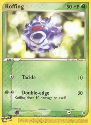 Koffing 54/109 - Ruby and Sapphire - Poke-Collect