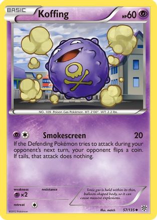 Koffing (57) 57/135 - Plasma Storm Reverse Holofoil - Poke-Collect