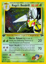 Koga's Beedrill 9/132 - Gym Challenge Unlimited Holofoil - Poke-Collect