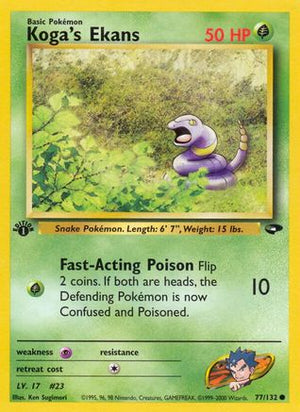 Koga's Ekans 77/132 - Gym Challenge Unlimited - Poke-Collect