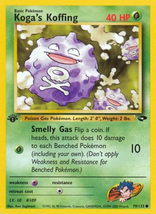 Koga's Koffing (79) 79/132 - Gym Challenge 1st Edition - Poke-Collect