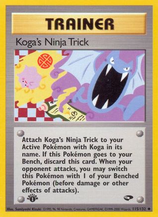 Koga's Ninja Trick 115/132 - Gym Challenge Unlimited - Poke-Collect