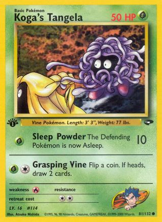 Koga's Tangela 81/132 - Gym Challenge Unlimited - Poke-Collect