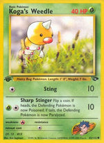Koga's Weedle 82/132 - Gym Challenge 1st Edition - Poke-Collect