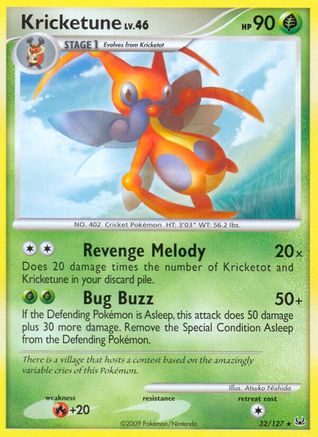 Kricketune 32/127 - Platinum Reverse Holofoil - Poke-Collect