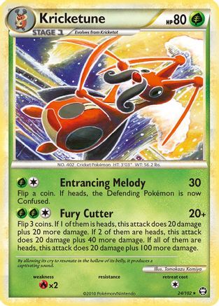 Kricketune 24/102 - Triumphant Reverse Holofoil - Poke-Collect